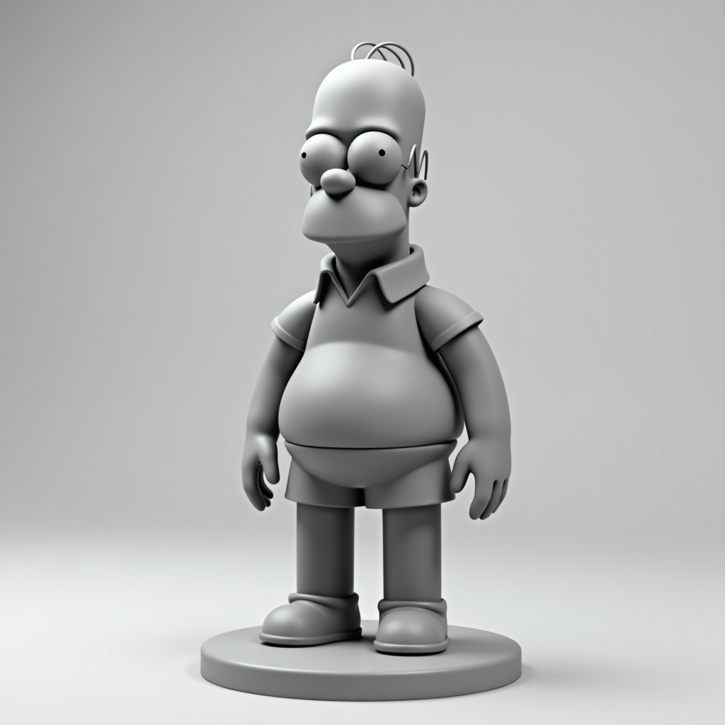 Homer Simpson 3D Model STL – Free 3D Print Model | Remeshy