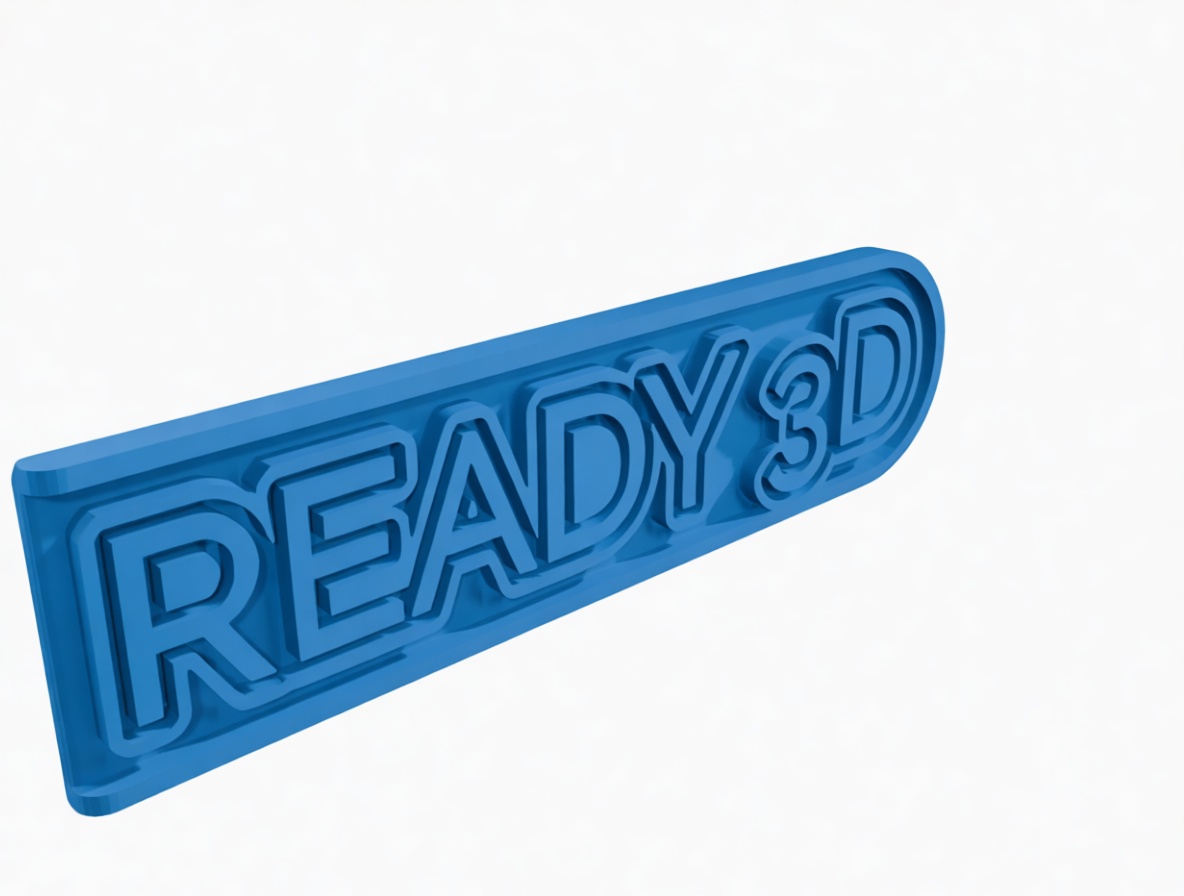 READY 3D Sign Plaque STL – Free 3D Print Model | Remeshy