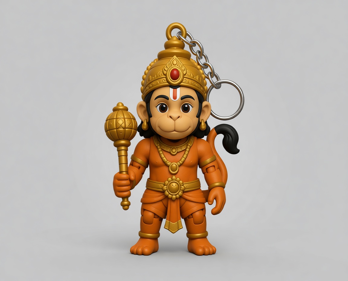 Hanuman Keychain Figurine STL – Free 3D Print Model | Remeshy
