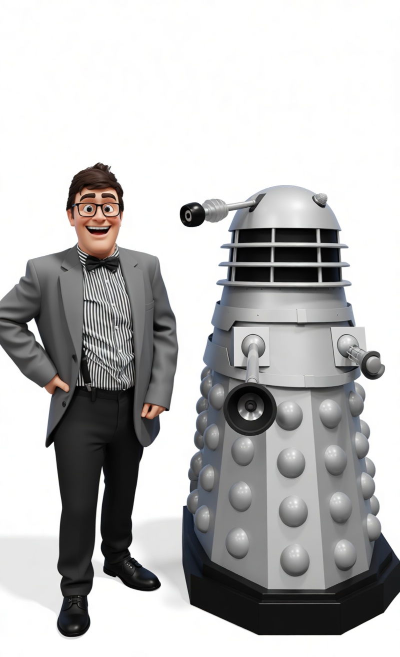 Dalek with Man Figurine STL – Free 3D Print Model | Remeshy