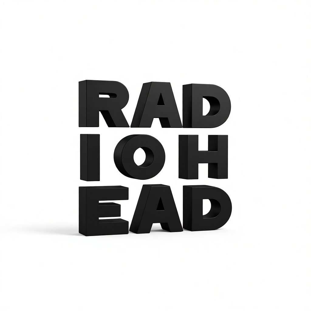 Radiohead Logo Sculpture STL – Free 3D Print Model | Remeshy