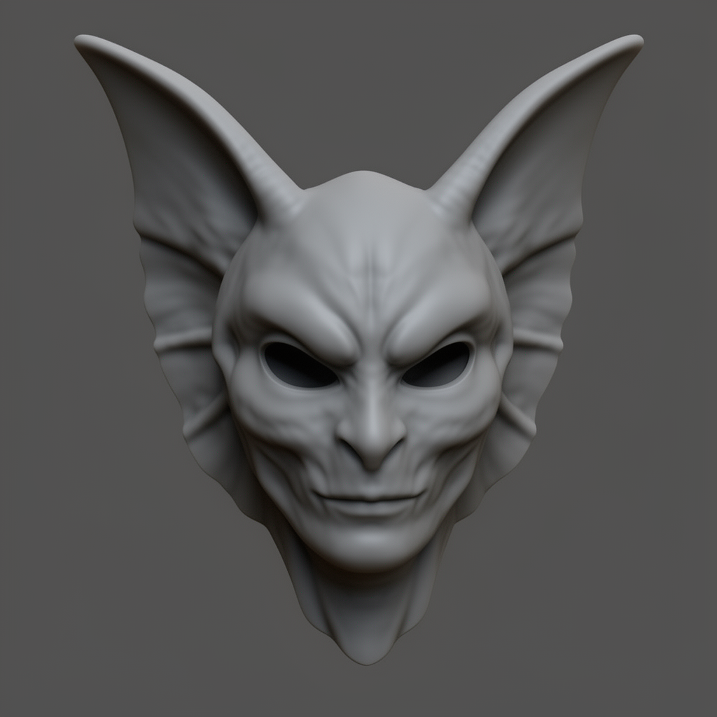 Female Mothman Mask STL – Free 3D Print Model | Remeshy