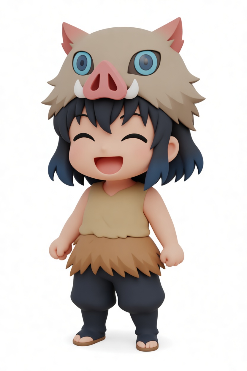 Inosuke Hashibira Figurine STL – Free 3D Print Model | Remeshy