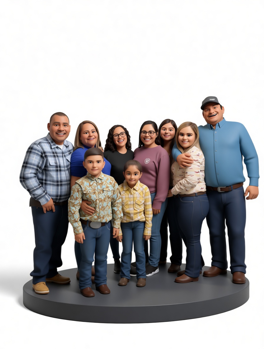 Family Group Figurine STL – Free 3D Print Model | Remeshy
