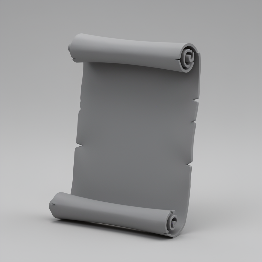 Ancient Scroll Model STL – Free 3D Print Model | Remeshy