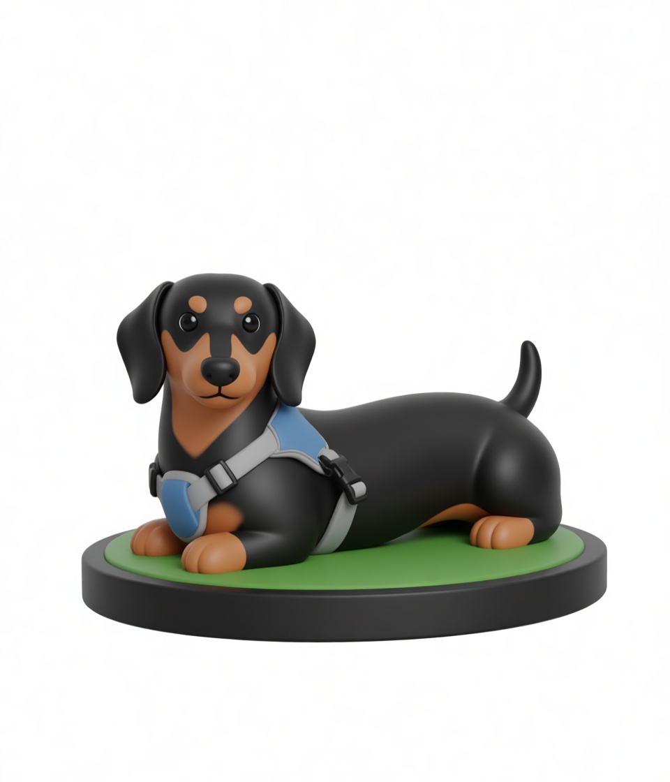 Dachshund Dog Figurine STL – Free 3D Print Model | Remeshy