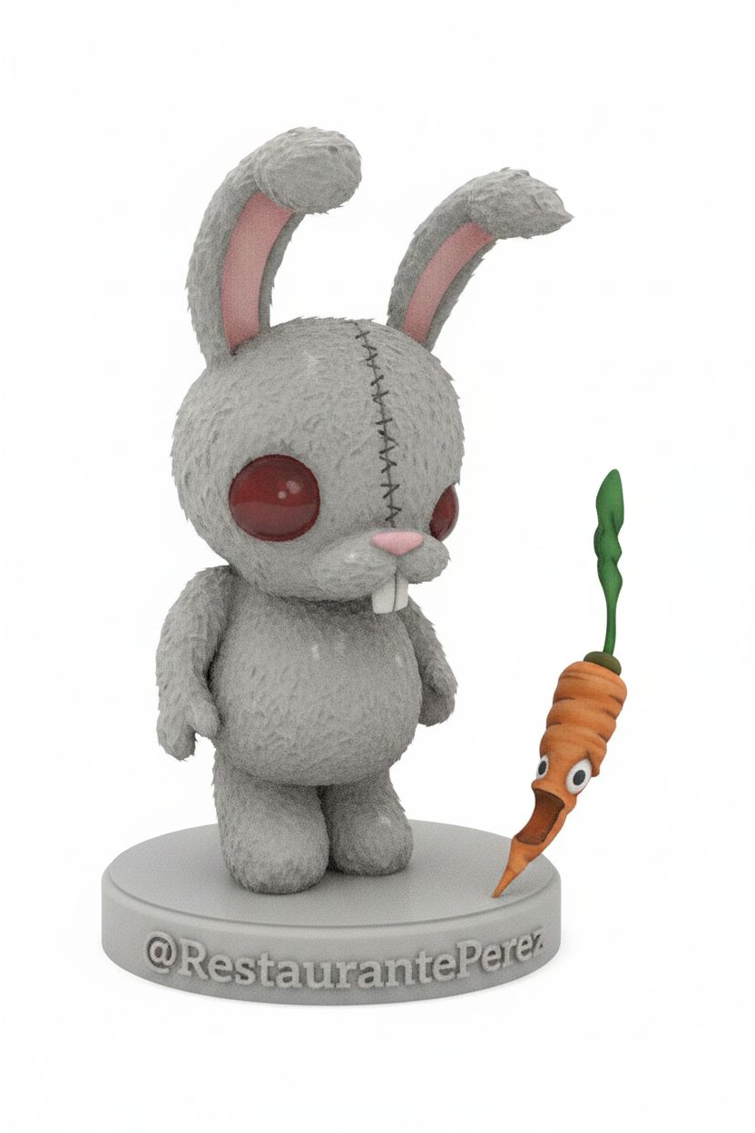 Creepy Bunny Figurine STL – Free 3D Print Model | Remeshy