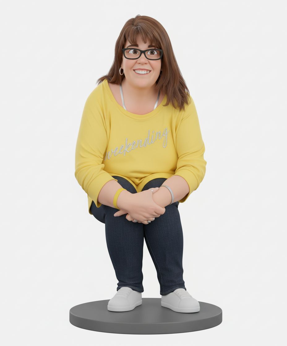Smiling Woman Figurine STL – Free 3D Print Model | Remeshy