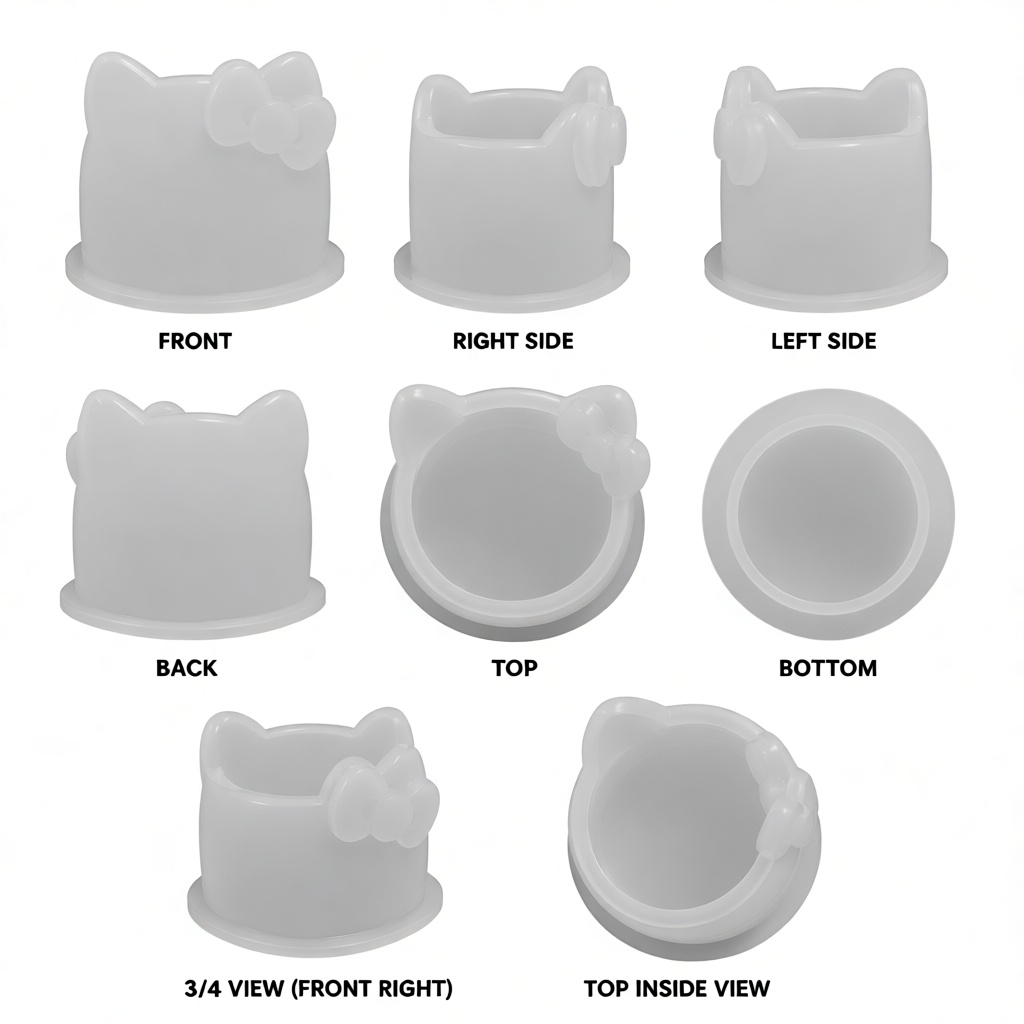 Hello Kitty Brush Holder STL – Free 3D Print Model | Remeshy