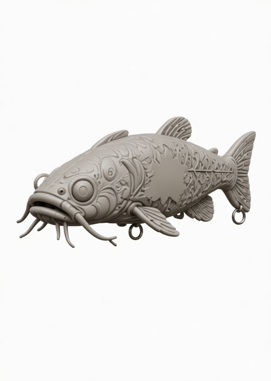 Koi Fish Sculpture STL – Free 3D Print Model | Remeshy