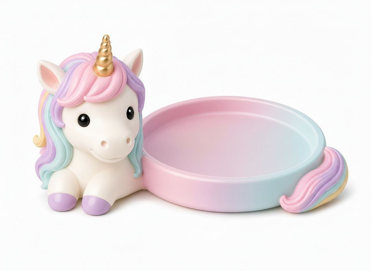Unicorn Trinket Tray STL – Free 3D Print Model | Remeshy