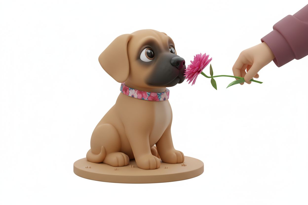 Cute Cartoon Dog Sitting STL – Free 3D Print Model | Remeshy