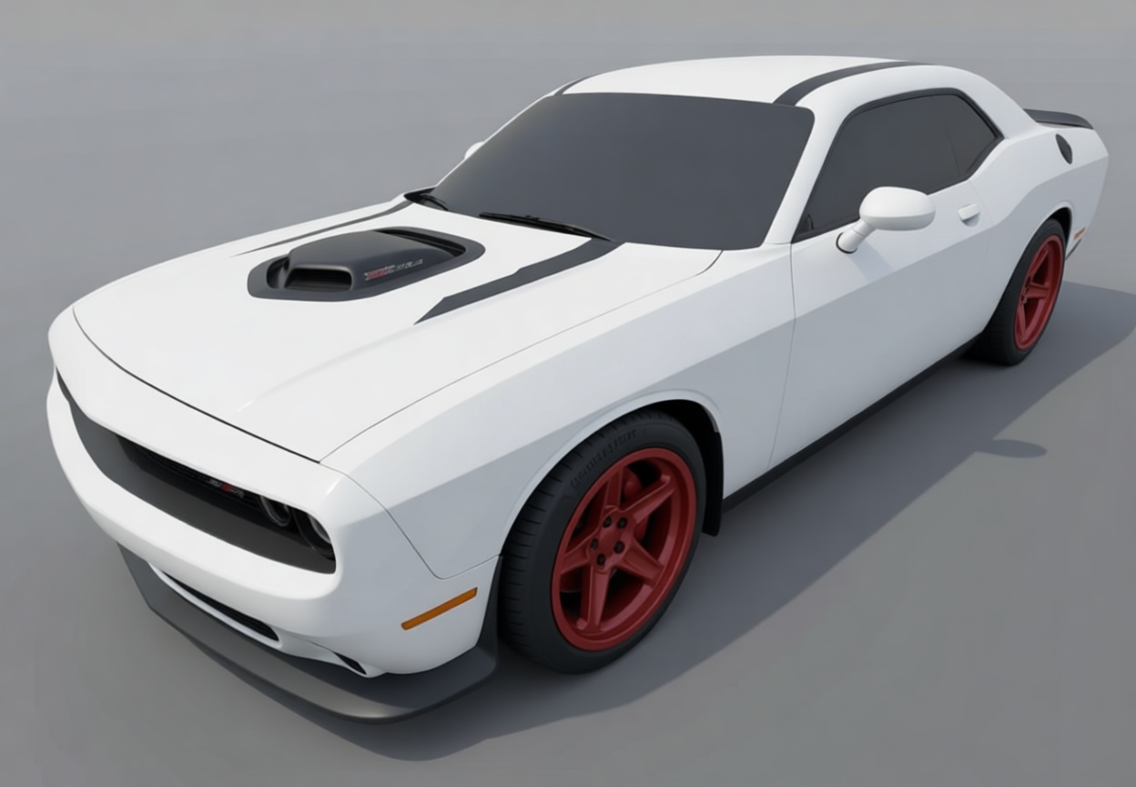 Dodge Challenger SRT Model STL – Free 3D Print Model | Remeshy