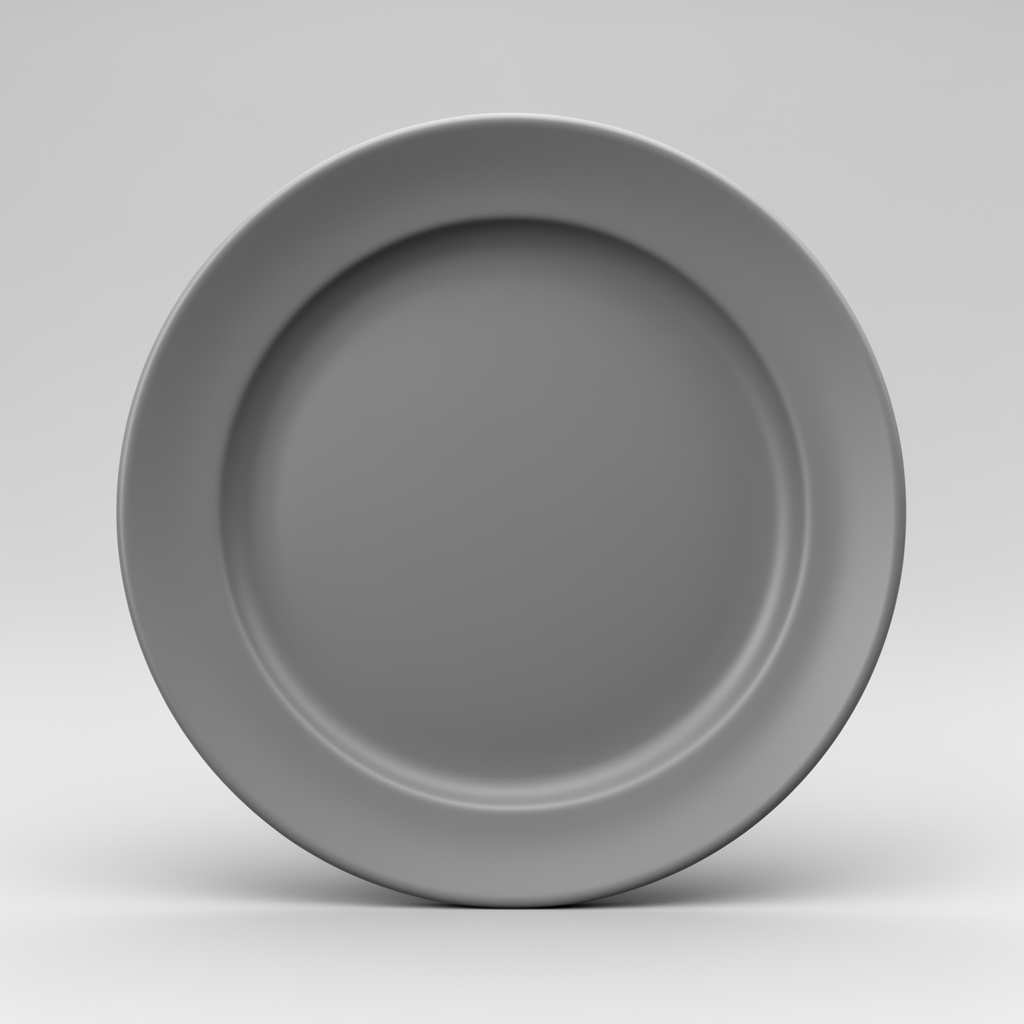 White China Plate STL – Free 3D Print Model | Remeshy