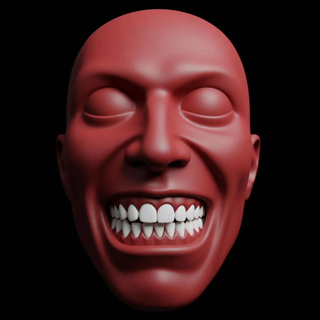Smiling Face Mask STL – Free 3D Print Model | Remeshy