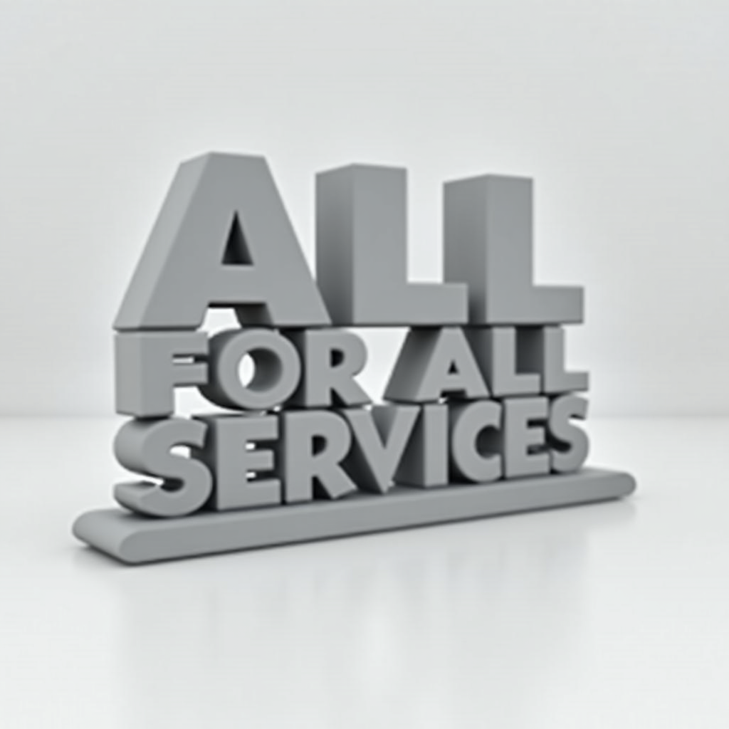 All for All Services Logo STL – Free 3D Print Model | Remeshy