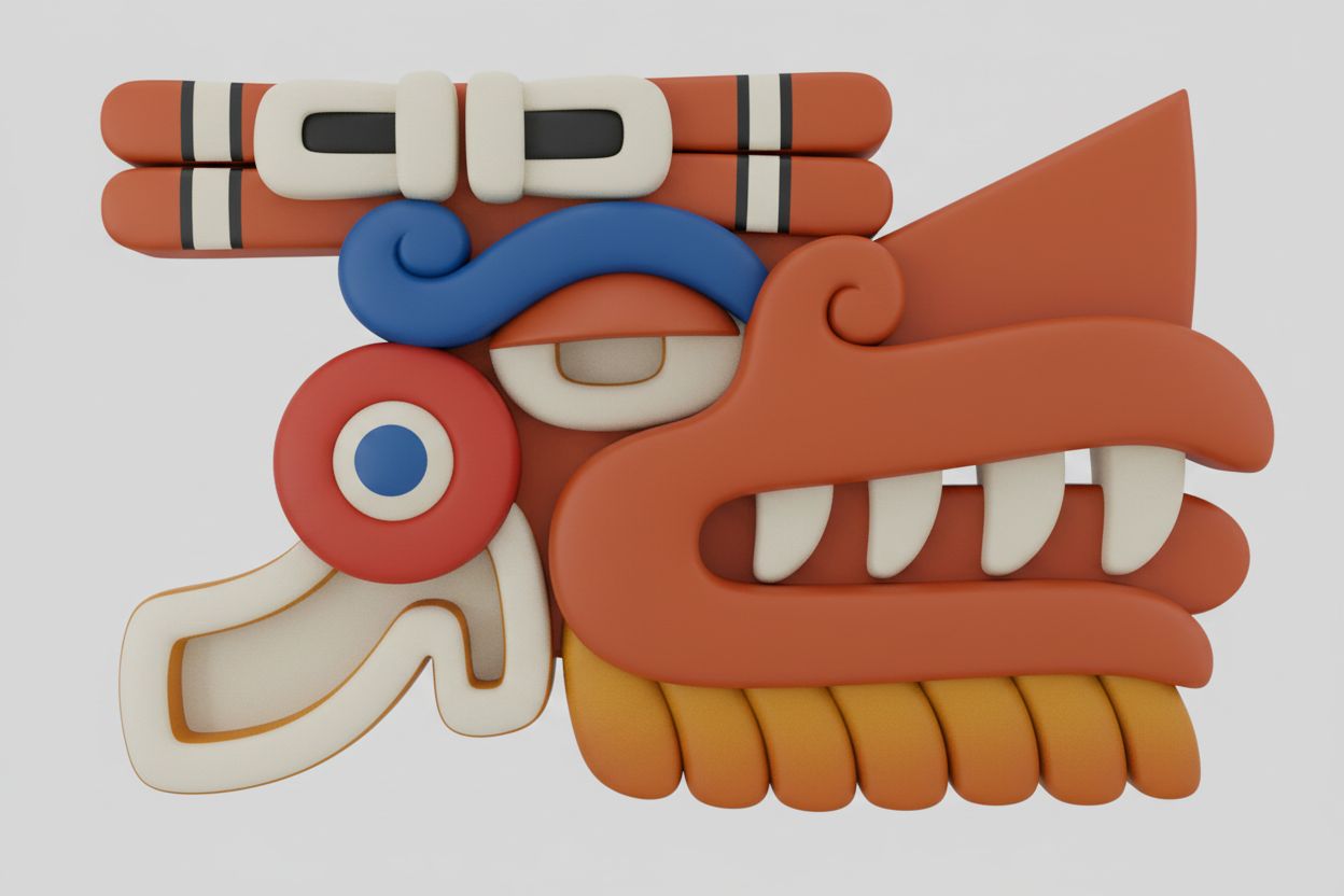 Quetzalcoatl Aztec Sculpture STL – Free 3D Print Model | Remeshy