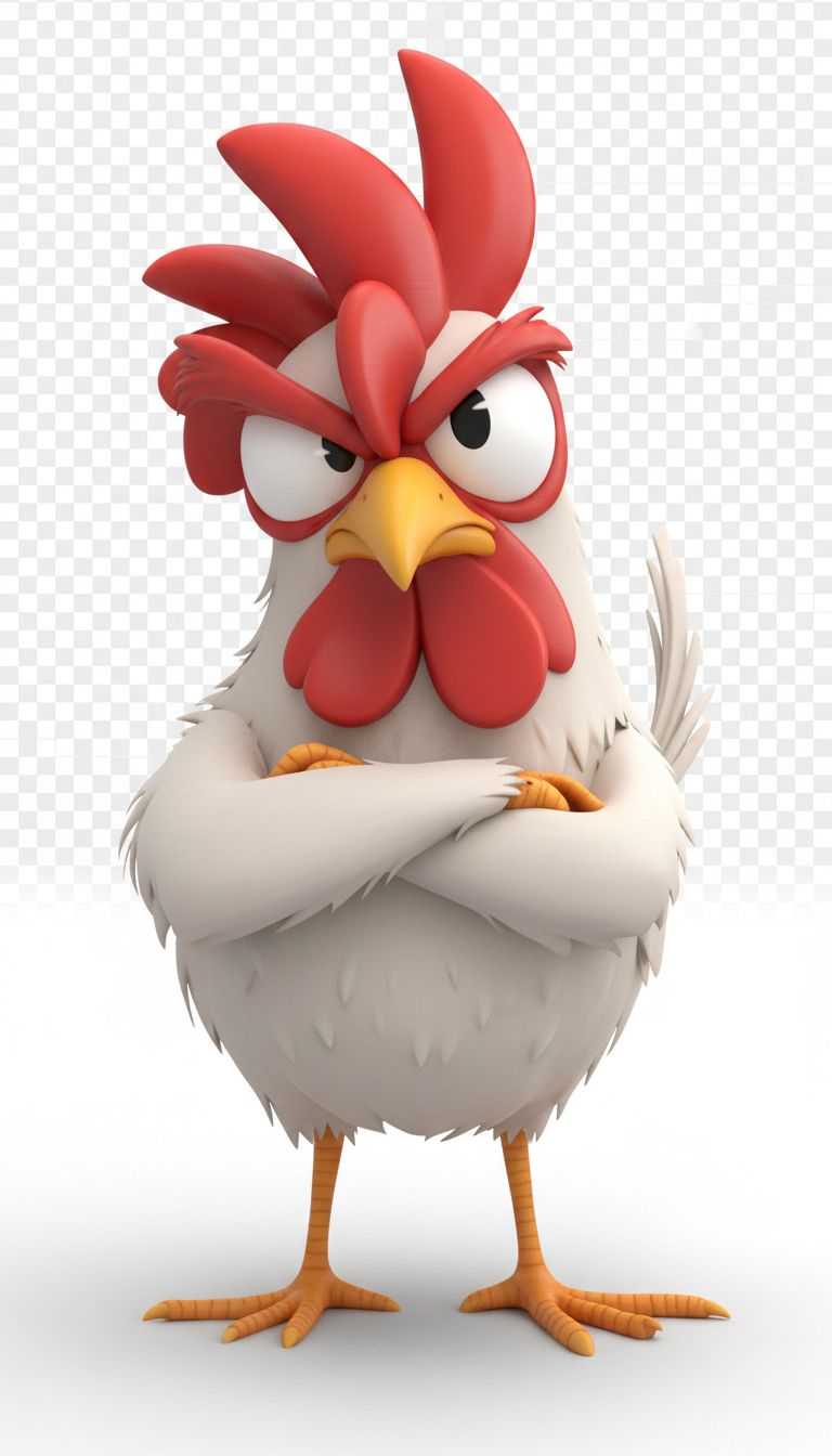 Angry Chicken Figurine STL – Free 3D Print Model | Remeshy