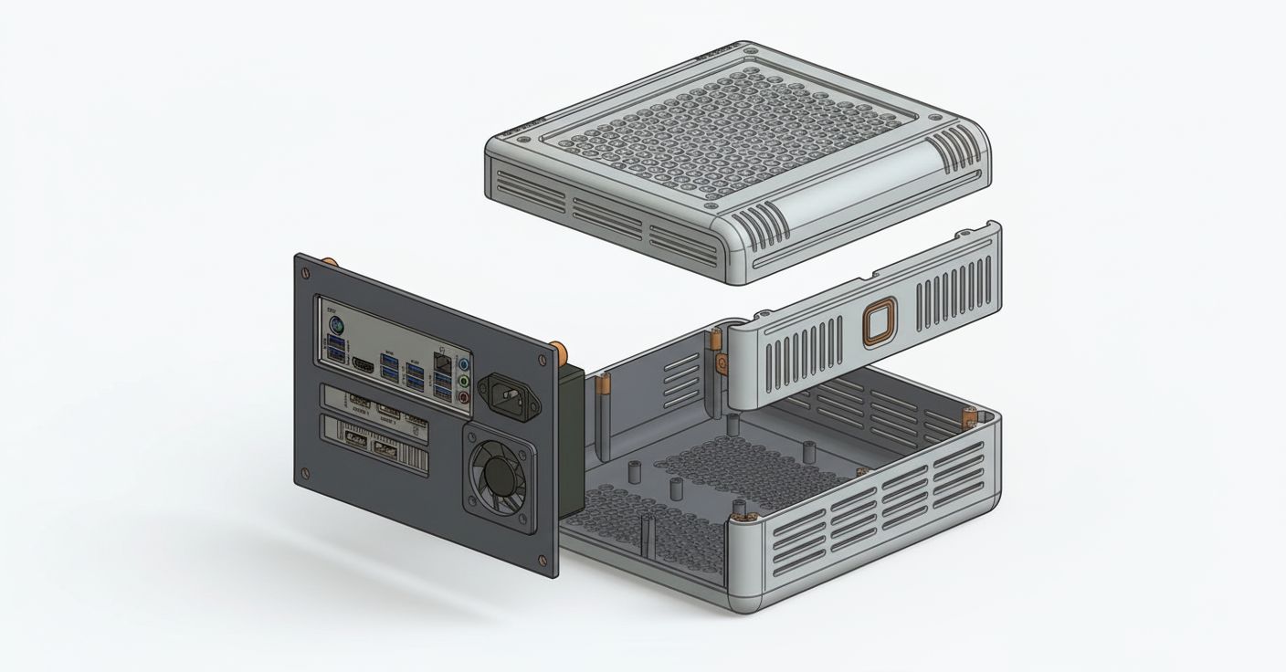 Mini ITX PC Case Model STL – Free 3D Print Model | Remeshy