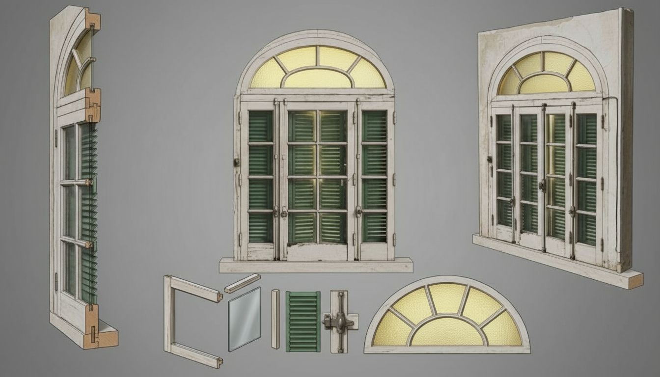 Arched Window Model STL – Free 3D Print Model | Remeshy