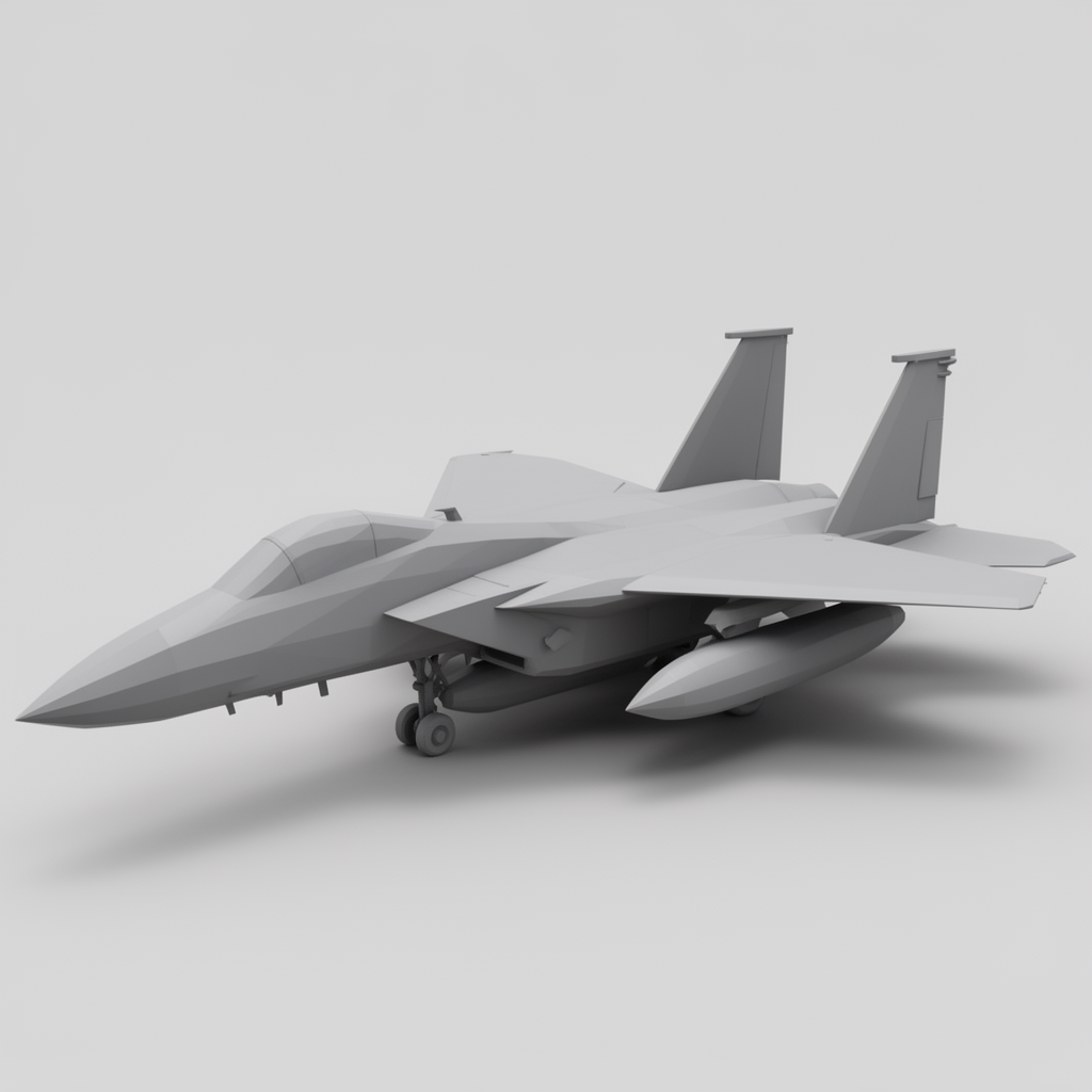 F-15 Eagle Fighter Jet Model STL – Free 3D Print Model | Remeshy