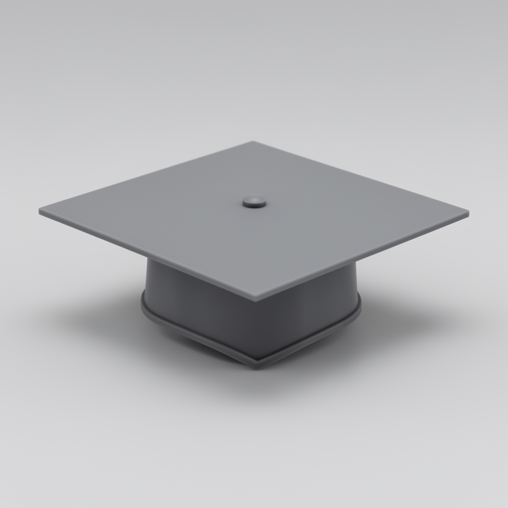 Graduation Cap Model STL – Free 3D Print Model | Remeshy