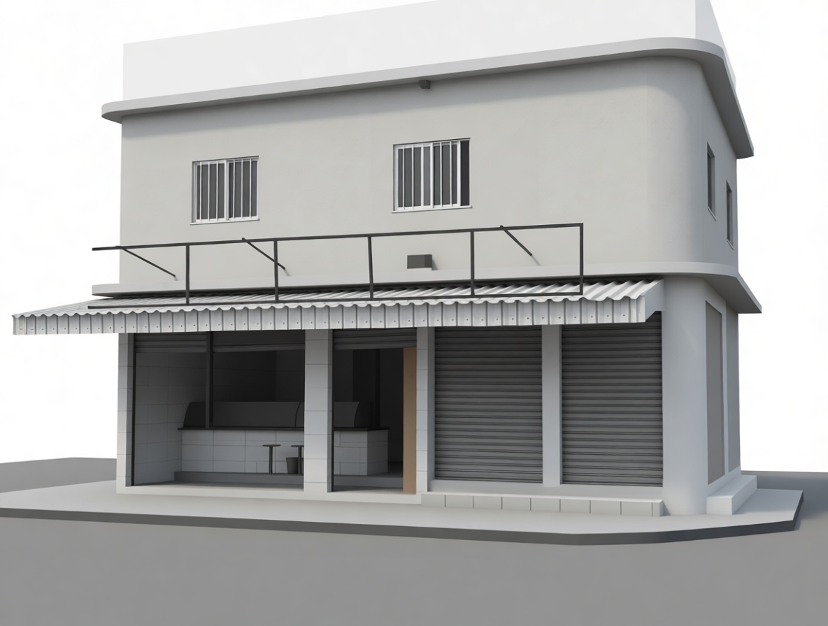 Corner Store Model STL – Free 3D Print Model | Remeshy