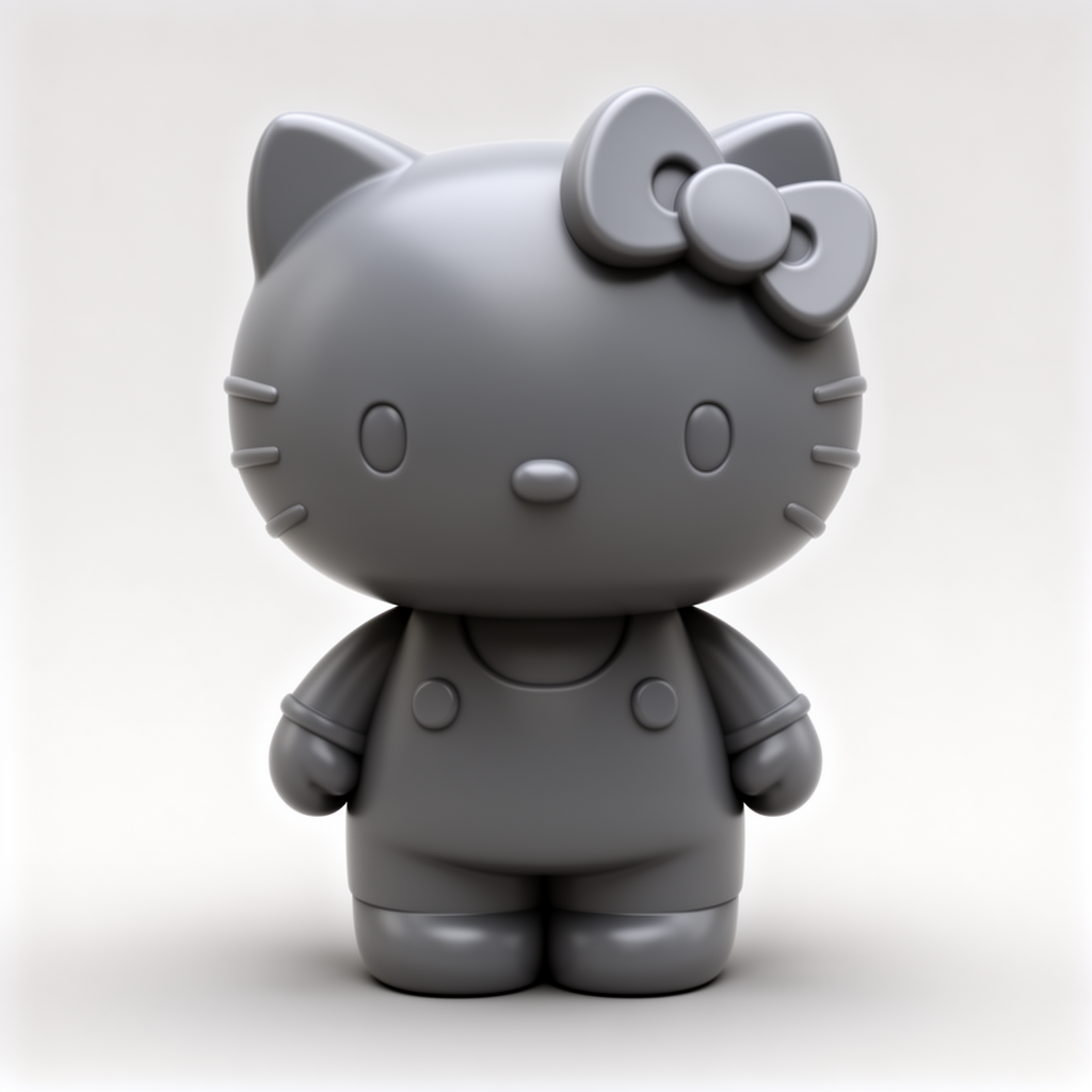 Hello Kitty Figurine STL – Free 3D Print Model | Remeshy