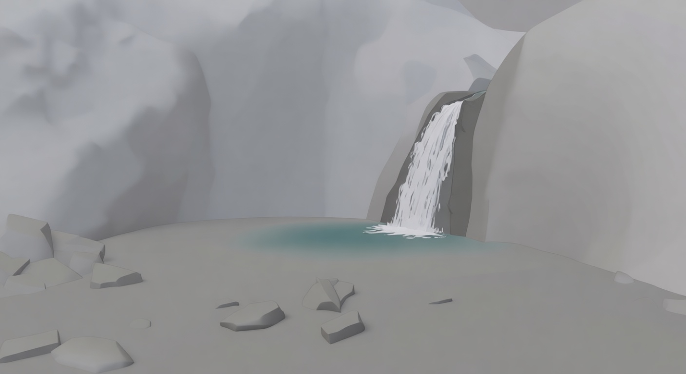 Waterfall Landscape Model STL – Free 3D Print Model | Remeshy