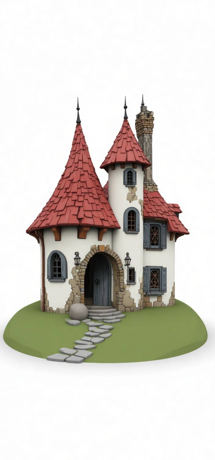 Fairy Tale Cottage Model STL – Free 3D Print Model | Remeshy