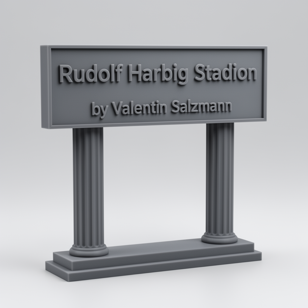 Rudolf Harbig Stadium Sign STL – Free 3D Print Model | Remeshy