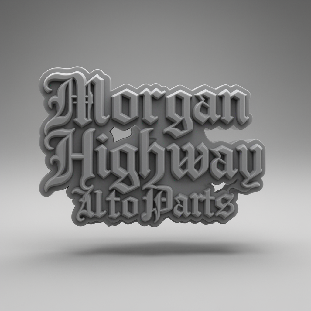 Morgan Highway Sign Sculpture STL – Free 3D Print Model | Remeshy