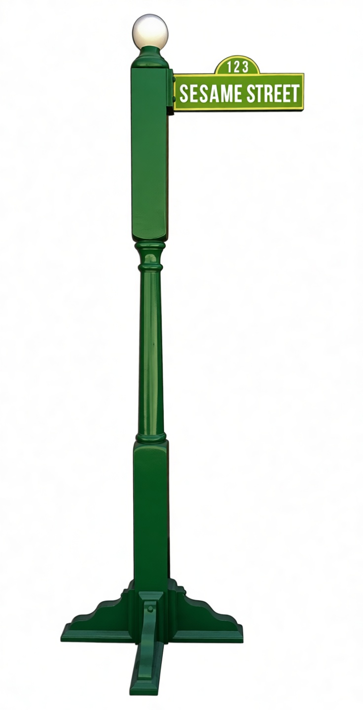 Sesame Street Signpost Model STL – Free 3D Print Model | Remeshy