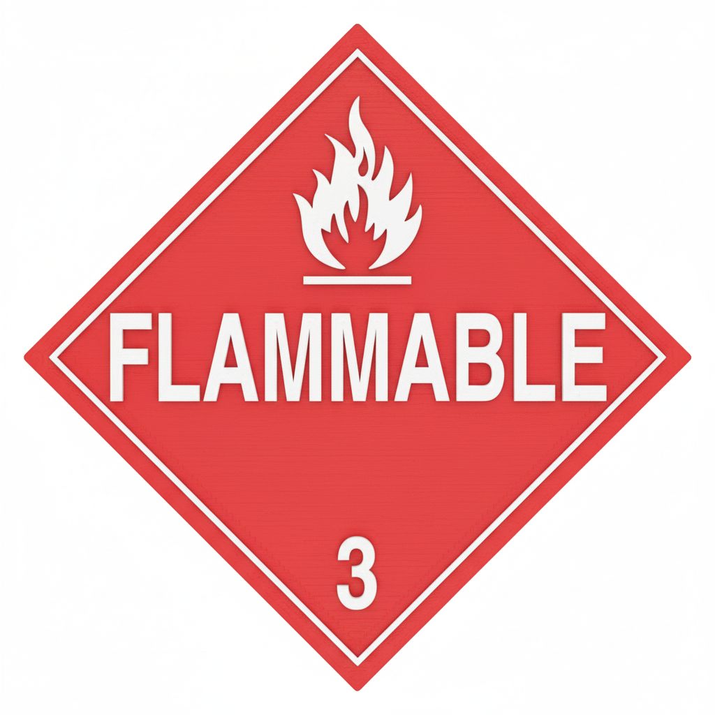 Flammable Hazard Sign STL – Free 3D Print Model | Remeshy