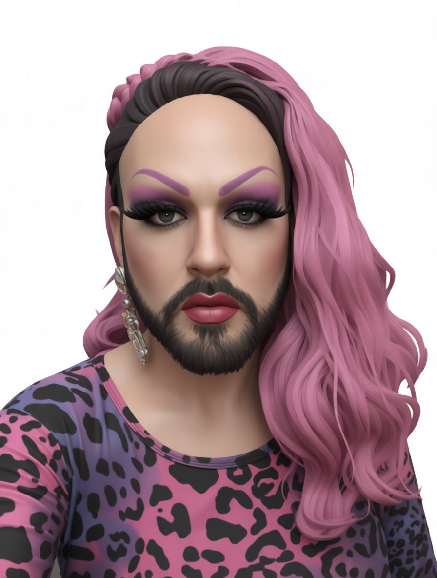 Bearded Drag Queen Bust STL – Free 3D Print Model | Remeshy