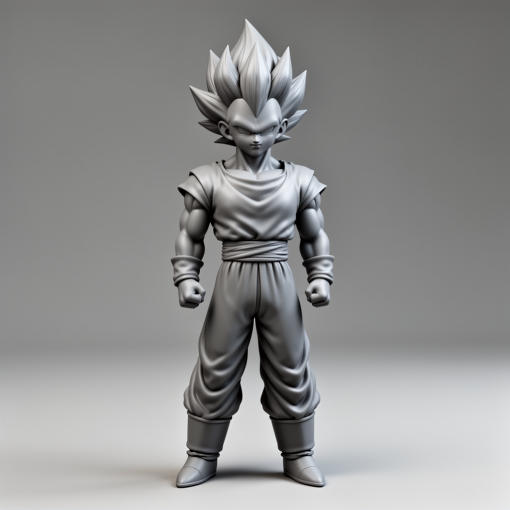 Vegeta Bust STL – Free 3D Print Model | Remeshy