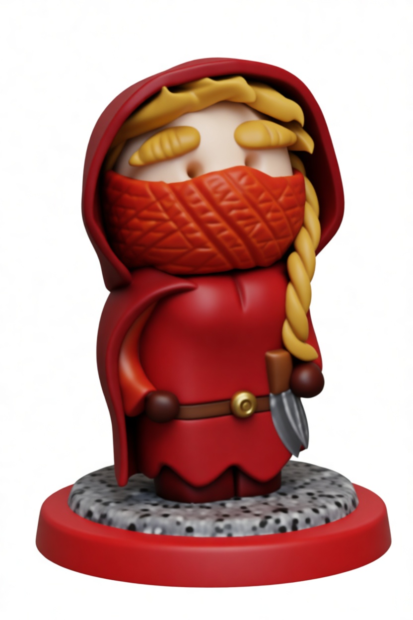 Red Riding Hood Figurine STL – Free 3D Print Model | Remeshy