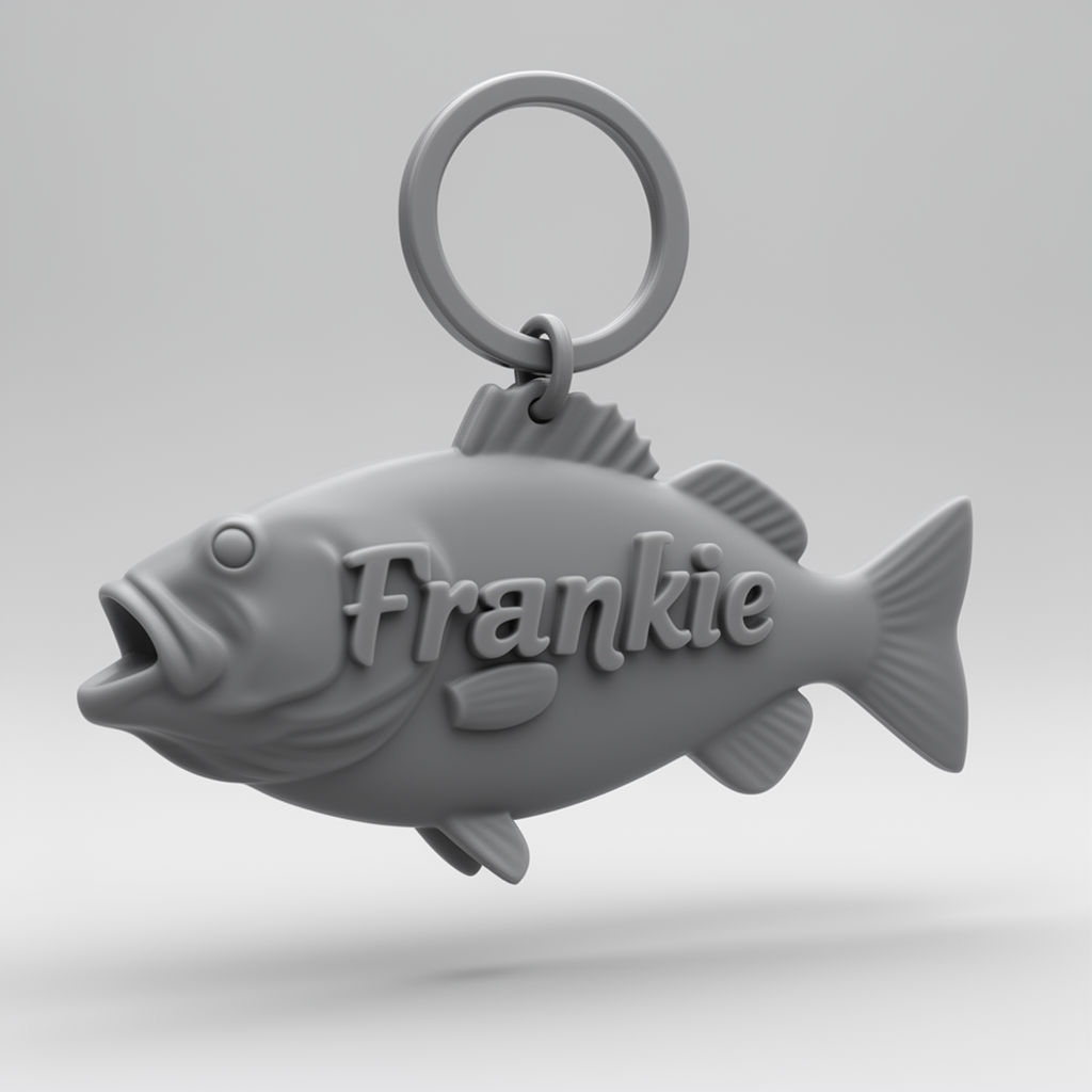 Bass Fish Keychain STL – Free 3D Print Model | Remeshy