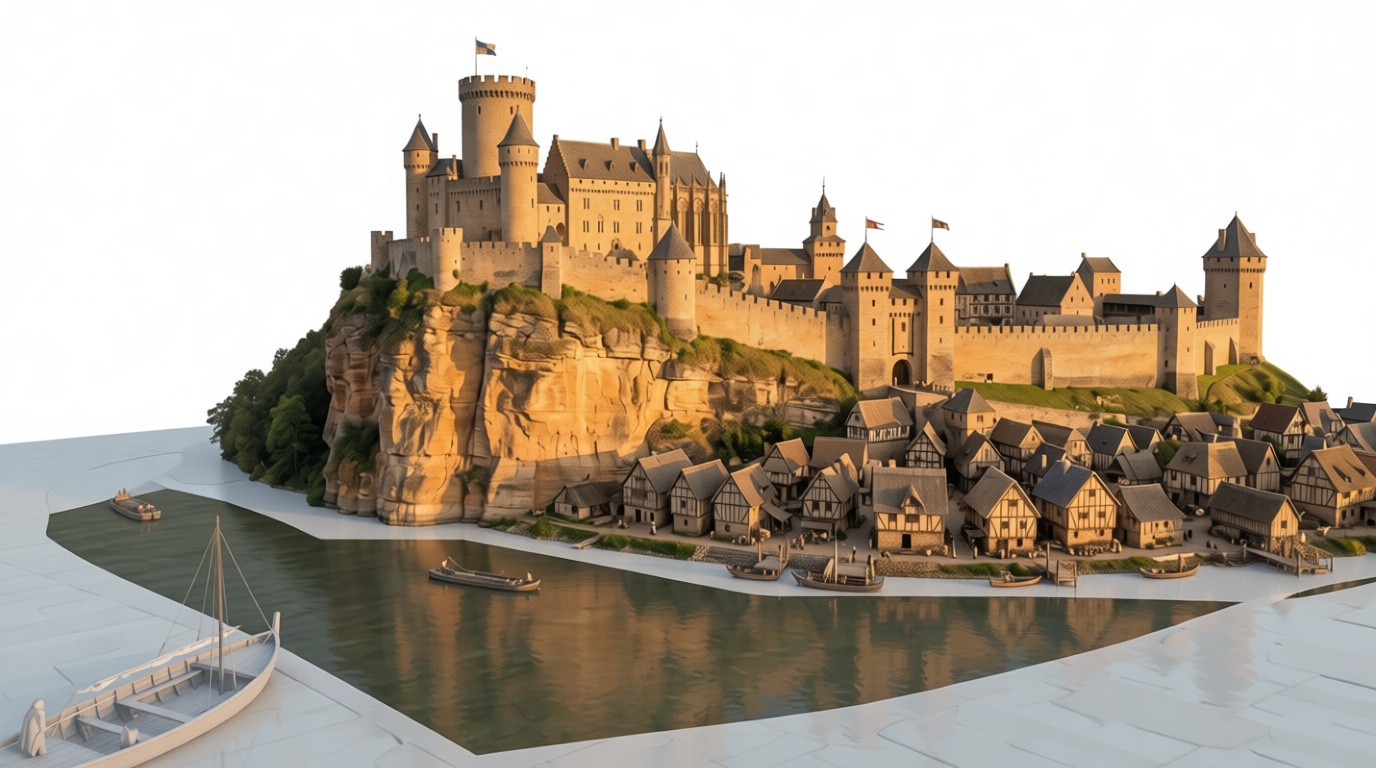Medieval Castle Model STL – Free 3D Print Model | Remeshy