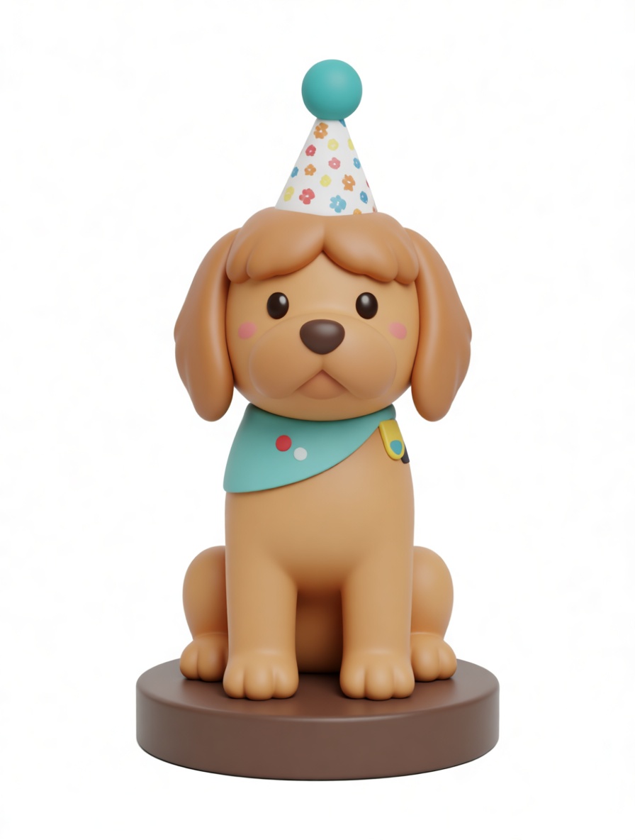 Cartoon Dog Figurine STL – Free 3D Print Model | Remeshy