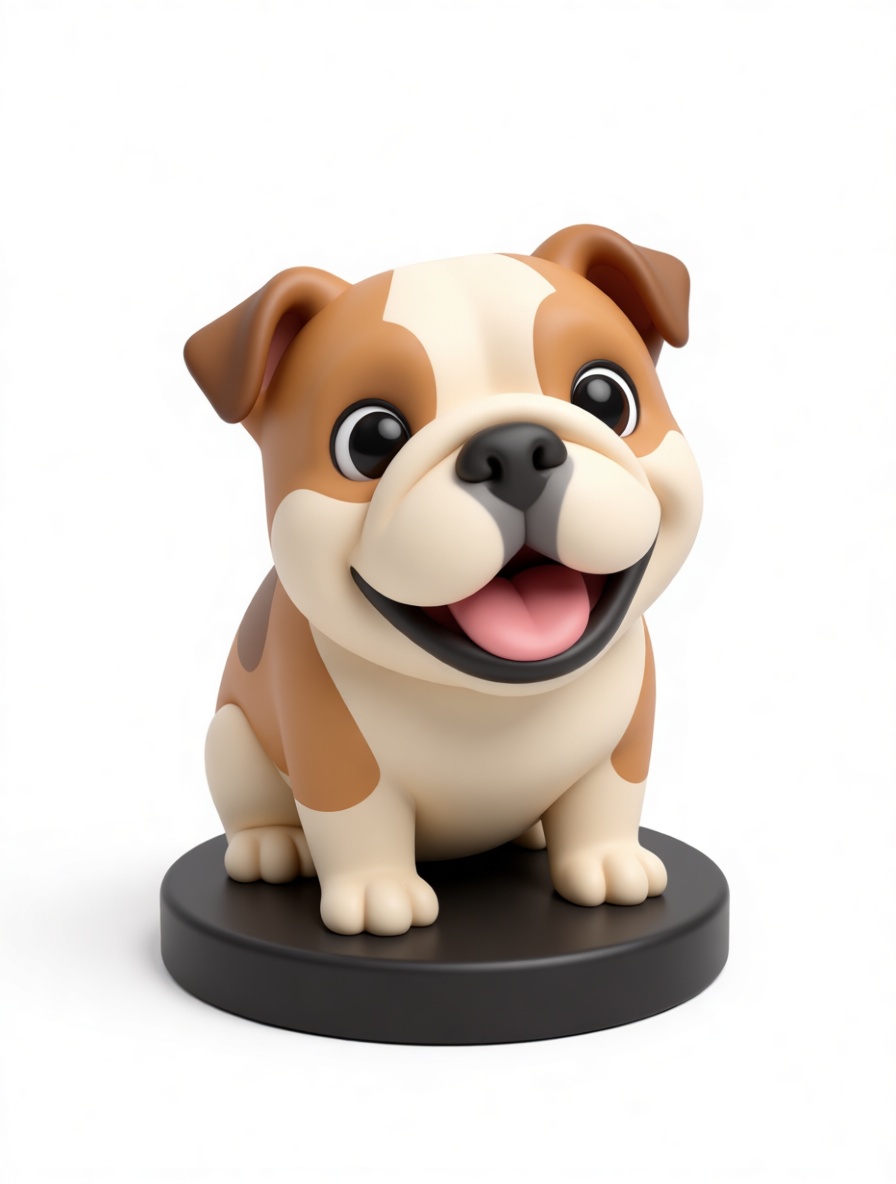 Bulldog Puppy Figurine STL – Free 3D Print Model | Remeshy