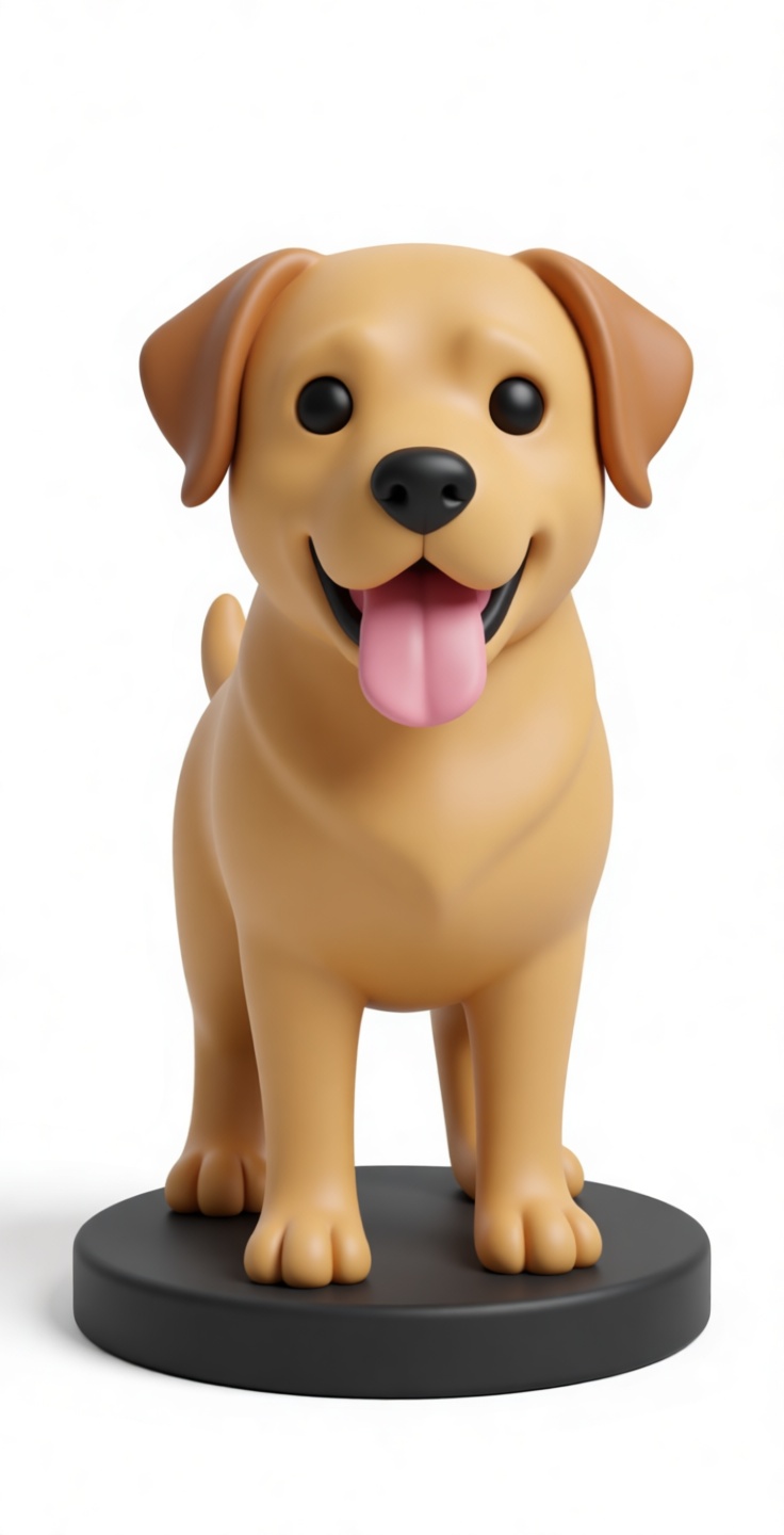Labrador Retriever Figurine STL – Free 3D Print Model | Remeshy