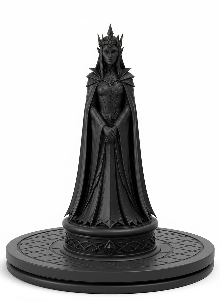 Morgana Chess Queen Statue STL – Free 3D Print Model | Remeshy