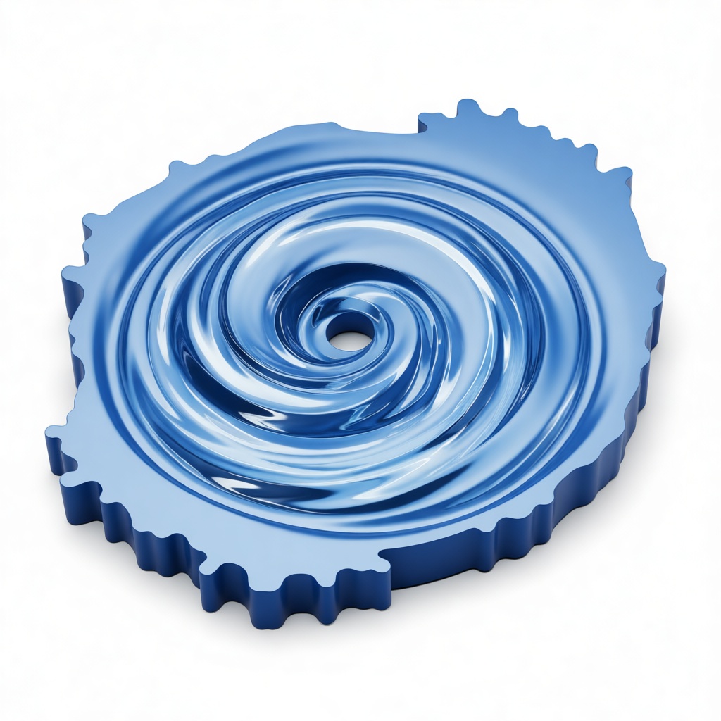 Water Ripple Sculpture STL – Free 3D Print Model | Remeshy