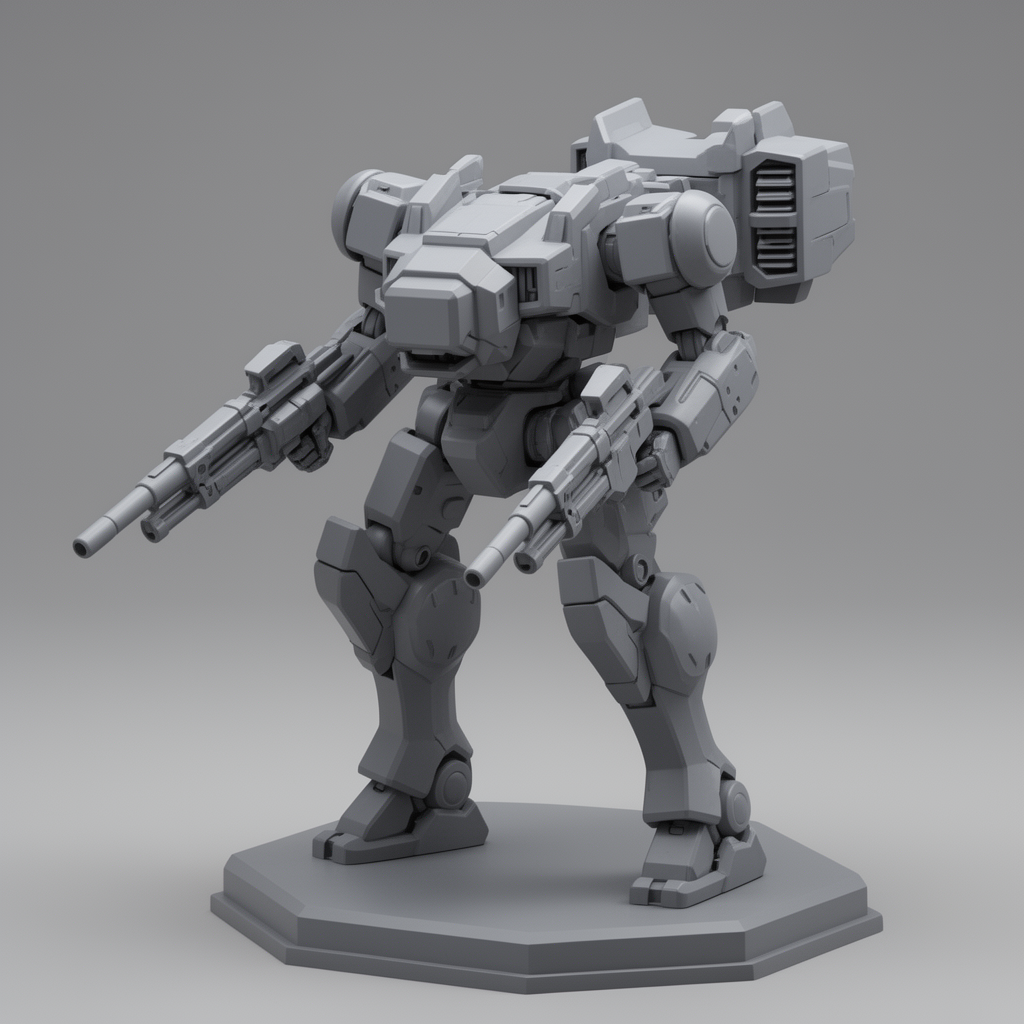 Blocky Mech Model STL – Free 3D Print Model | Remeshy