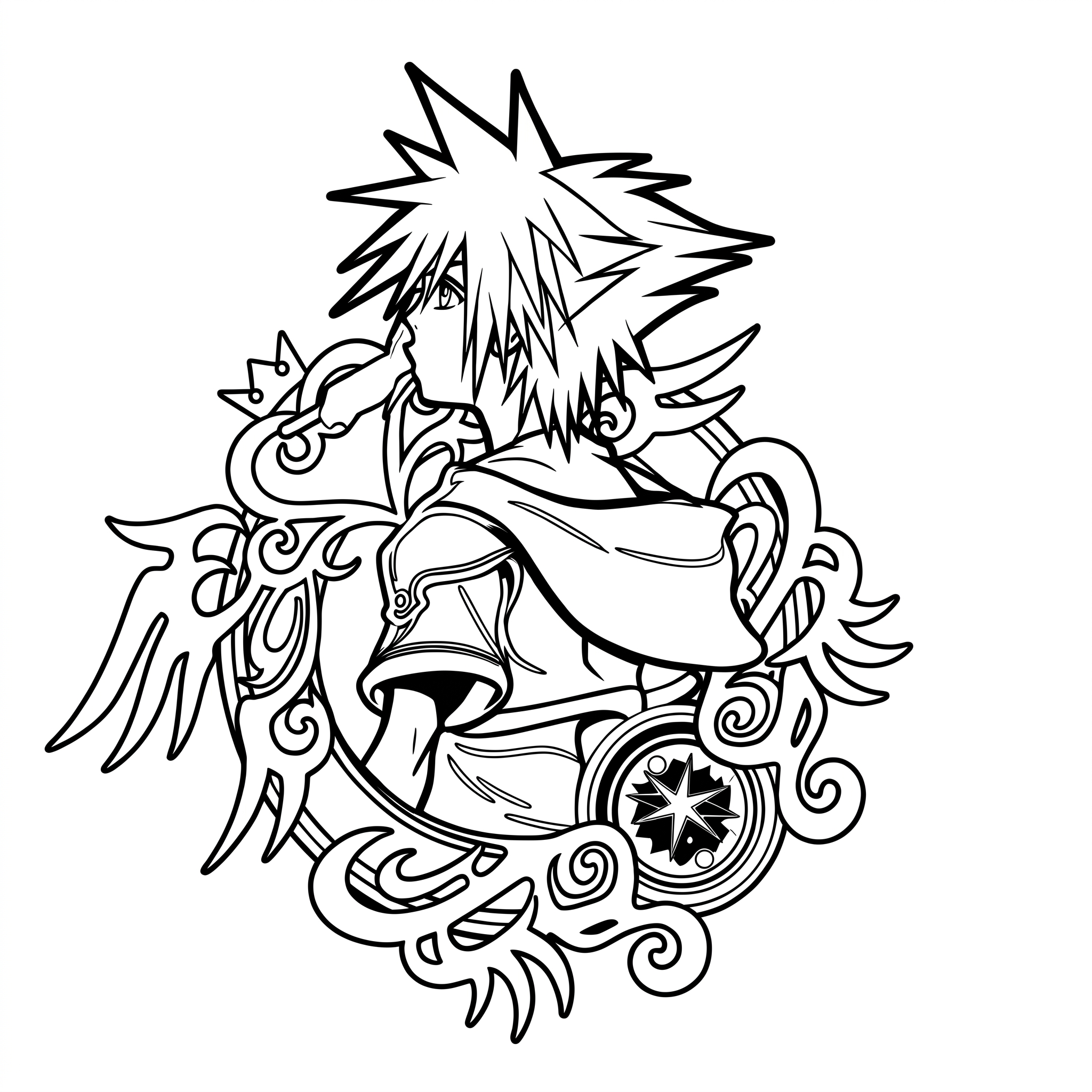 Sora Kingdom Hearts Figurine STL – Free 3D Print Model | Remeshy