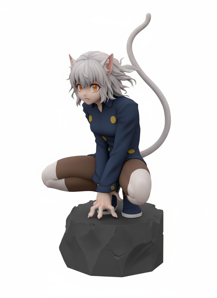 Neferpitou Figurine STL – Free 3D Print Model | Remeshy