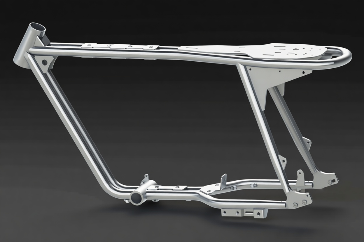 Harley-Davidson Panhead Frame STL – Free 3D Print Model | Remeshy