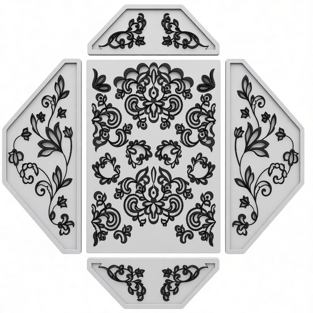 Floral Pattern Box Template STL – Free 3D Print Model | Remeshy