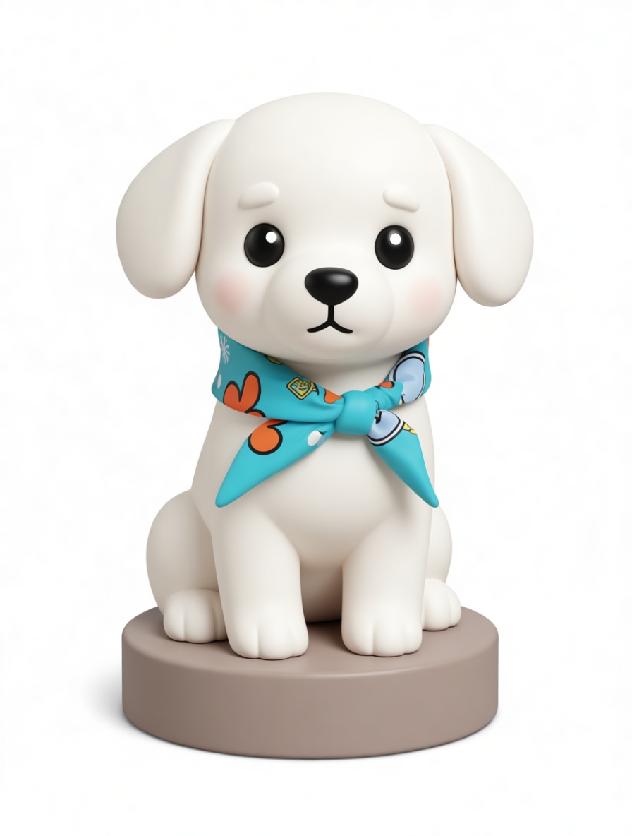 Cute Puppy Figurine STL – Free 3D Print Model | Remeshy